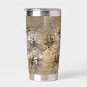 Gourde Isotherme Earth Tones Abstract Modern Fractal Art Texture (Gauche)