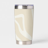 Gourde Isotherme Elegant Beige Cream Simple Organic Pattern (Extérieur)