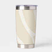 Gourde Isotherme Elegant Beige Cream Simple Organic Pattern (Gauche)