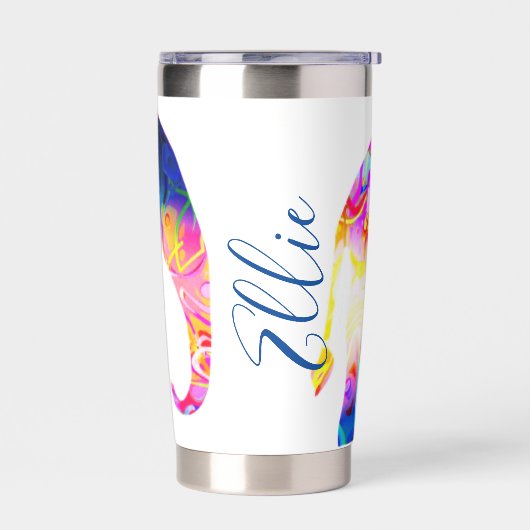 Gourde Isotherme éléphant cool personnalisé (Gauche)