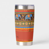 Gourde Isotherme Éléphants lumineux personnalisés (Couvercle)