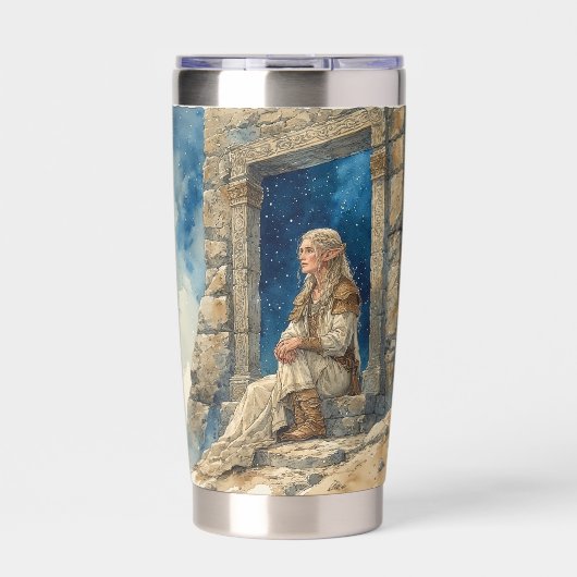 Gourde Isotherme Elf Ancient Ireland With Sky, Tumbler Water Bottle (Extérieur)