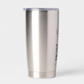 Gourde Isotherme Employés du code QR personnalisé du logo de l'entr (Gauche)