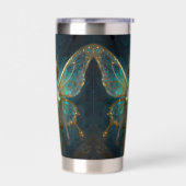 Gourde Isotherme Enchanted Fairy in Gold and Turquoise  (Gauche)