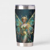 Gourde Isotherme Enchanted Fairy in Gold and Turquoise  (Couvercle)