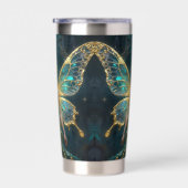 Gourde Isotherme Enchanted Fairy in Gold and Turquoise  (Gauche)