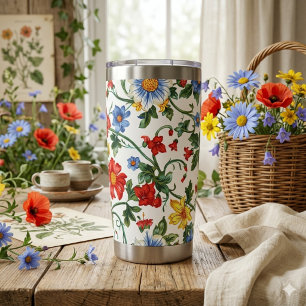 Gourde Isotherme Épanouissez-vous avec audace   Tumbler floral ther