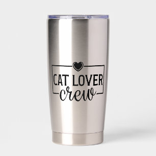 Gourde Isotherme Équipage amateur de chats drôle de chat
