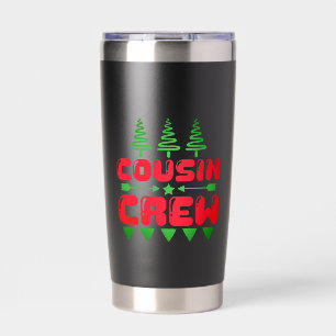 Gourde Isotherme Équipage de Cousins Noël Famille Design Correspond