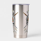 Gourde Isotherme Erskine Clan Badge Tartan & Swords (Gauche)