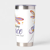 Gourde Isotherme Extraordinaire Grace Dragonfly splatter personnali (Gauche)