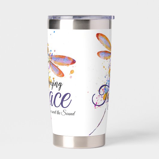 Gourde Isotherme Extraordinaire Grace Dragonfly splatter personnali (Gauche)