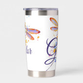 Gourde Isotherme Extraordinaire Grace Dragonfly splatter personnali (Gauche)