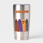 Gourde Isotherme Fantômes à carreaux Halloween (Extérieur)