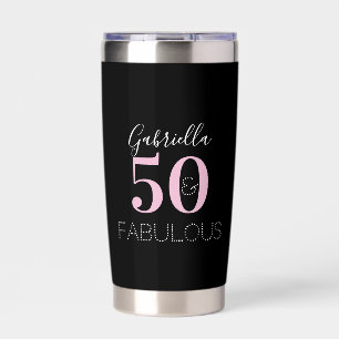 Gourde Isotherme Favori de fête personnalisé 50e anniversaire noir
