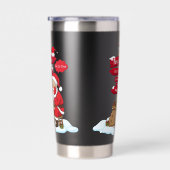 Gourde Isotherme Festive Santa Signpost 11 oz Dual Tone Ceramic Mug (Gauche)