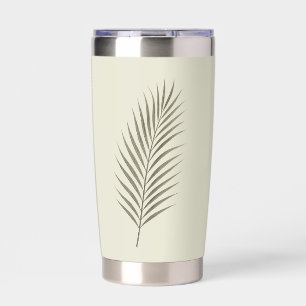 Gourde Isotherme Feuille de palmier verte vintage