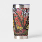 Gourde Isotherme Feuilles et arbres d'automne colorés Paysage (Gauche)