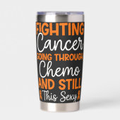 Gourde Isotherme Fighting Cancer AML Leukemia Awareness Support (Extérieur)