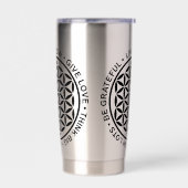 Gourde Isotherme Fleur Symbole De Vie - Règles De Vie 1 (Gauche)