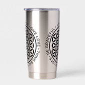 Gourde Isotherme Fleur Symbole De Vie - Règles De Vie 1 (Gauche)