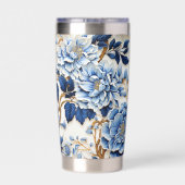 Gourde Isotherme Fleurs bleues (Couvercle)