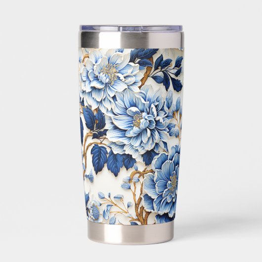 Gourde Isotherme Fleurs bleues (Couvercle)