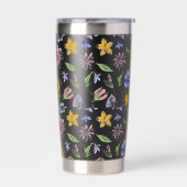 Gourde Isotherme Fleurs Floral Pattern Sublimation-95651 (Gauche)