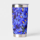 Gourde Isotherme Floral d'Irises réticulées pourpres (Gauche)