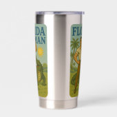 Gourde Isotherme Florida Man Alligator Friend - Funny Retro Coastal (Gauche)