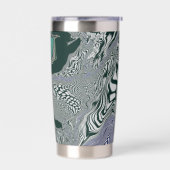 Gourde Isotherme "Flux de marbre émeraude" (Gauche)