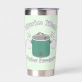 Gourde Isotherme Fonctionne bien sous pression Cuisine lente drôle (Gauche)