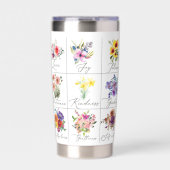 Gourde Isotherme Fruits de l'esprit floral (Extérieur)