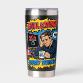 Gourde Isotherme Funny IT Tech Humour loading Pop Art (Extérieur)