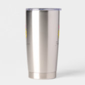 Gourde Isotherme Funny Pickleball Queen Nom du monogramme personnal (Gauche)