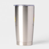 Gourde Isotherme Funny Pickleball Queen Nom du monogramme personnal (Gauche)