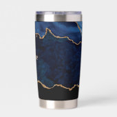 Gourde Isotherme Géode Bleu Doré (Couvercle)