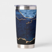 Gourde Isotherme Geode Blue Gilded (Gauche)