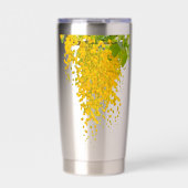 Gourde Isotherme Golden Rain Cascade of Sunlight When Gold Falls Pe (Extérieur)