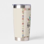 Gourde Isotherme Goodness of God quilted look personalized (Gauche)