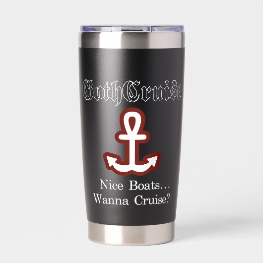 Gourde Isotherme GothCruise Nice Bateaux Café Mug (Extérieur)