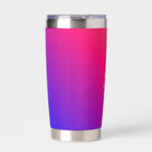 Gourde Isotherme Gradient Voyageur bleu foncé Personnaliser (Extérieur)