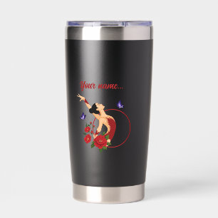 Gourde Isotherme Gymnaste Tasse Personnalisée de Gymnastique Rythmi