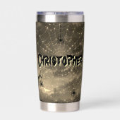 Gourde Isotherme Halloween squelette personnalisé, araignées et cha (Couvercle)