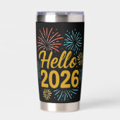 Gourde Isotherme Hello 2026 Fireworks (Extérieur)