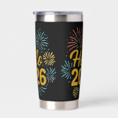 Gourde Isotherme Hello 2026 Fireworks (Gauche)