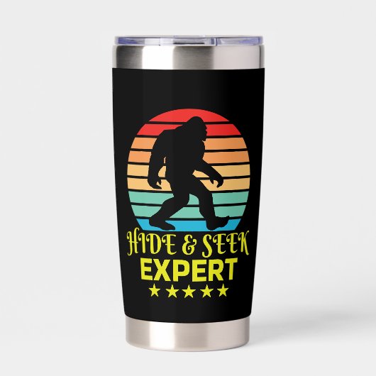Gourde Isotherme Hide And Seek Expert Bigfoot Funny (Extérieur)