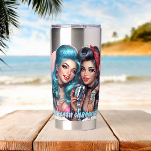 Gourde Isotherme Hotflash Chronicles Tumbler - Sip, Rire, Répéter