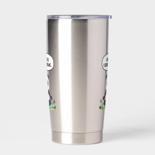 Gourde Isotherme “I Bend So I Don’t Break” panda design (Gauche)