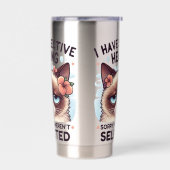 Gourde Isotherme I Have Selective Hearing Funny Cat Lover Gift  (Gauche)